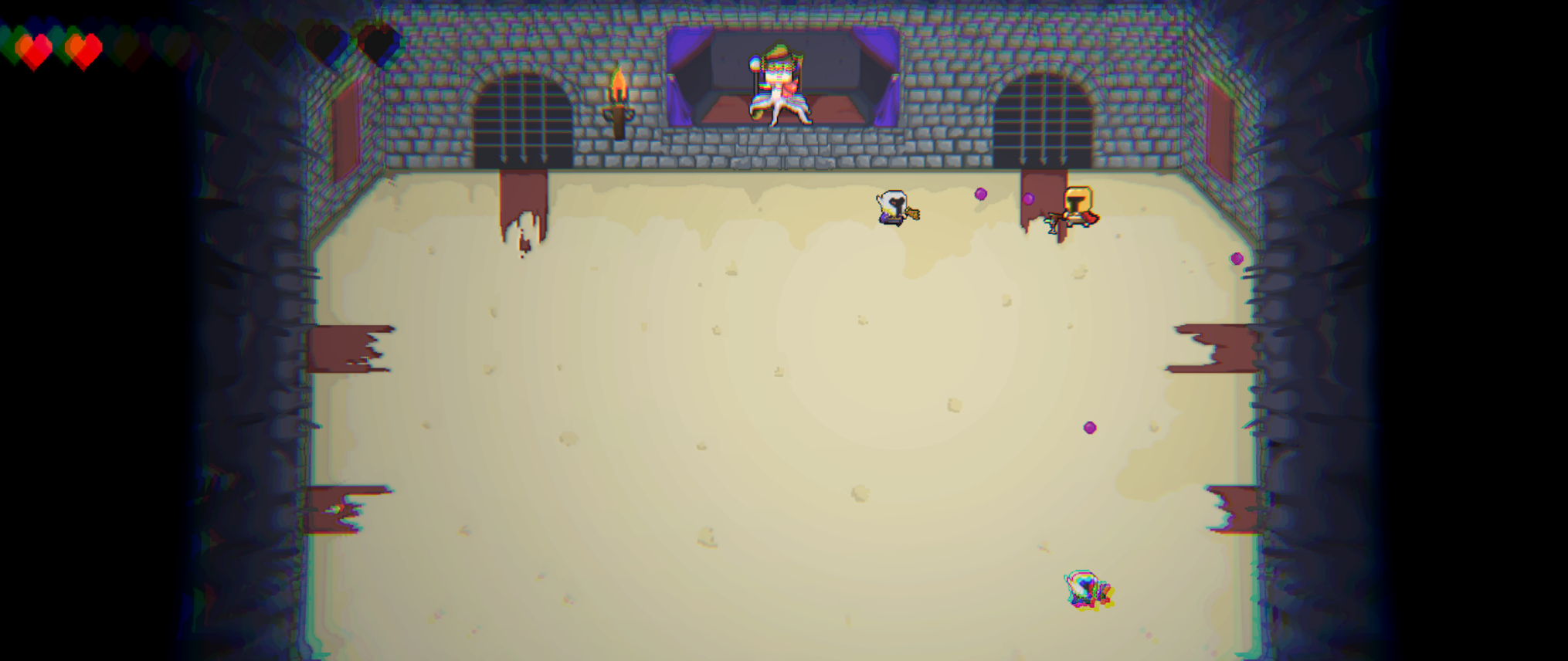 Arena com o modificador de velocidade